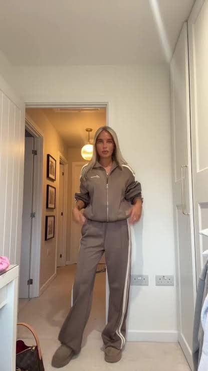 Fleece tracksuit, full look